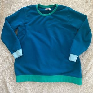 Land’s End Serious Sweats Color Block Sweatshirt